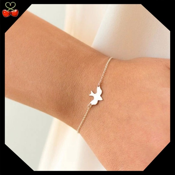 🍒 LAST ONE 😱 PEACE 🕊️ Dove Love Bracelet - Picture 1 of 3
